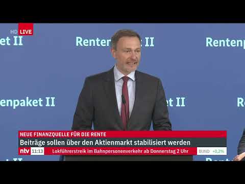 LIVE: Statements Arbeitsminister Heil und Finanzminister Lindner zum Rentenpaket