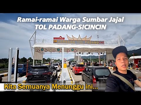 Ramai-ramai Warga Sumbar Jajal Tol Padang-Sicincin, Perdana Dibuka untuk Uji Coba Fungsional!