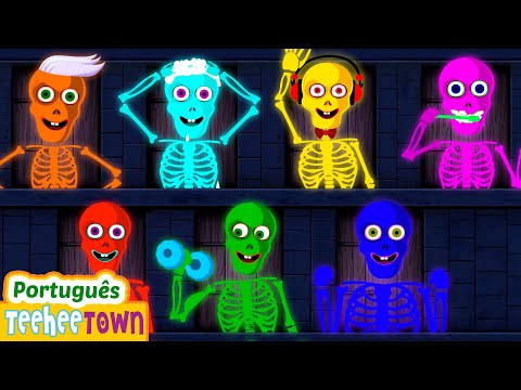 Esqueleto Esqueleto Onde você está? 💀 Músicas de Halloween para crianças | Casa Teehee
