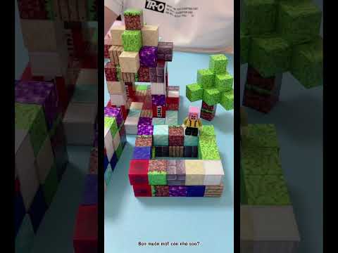 Chơi khối vuông nam châm với mình. Nha #funnyvideo #funny