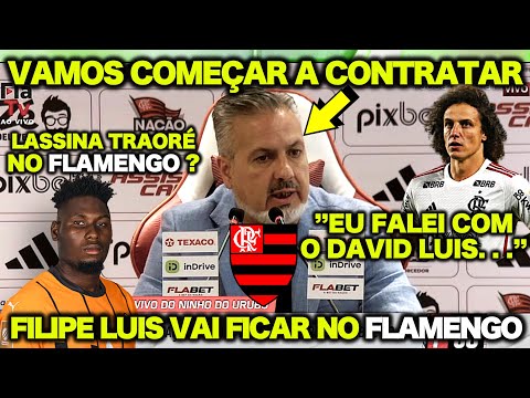 LASSINA TRAORÉ no FLAMENGO ! FILIPE LUIS VAI FICAR no FLAMENGO ! OLHA O QUE O JOSÉ BOTO FALOU