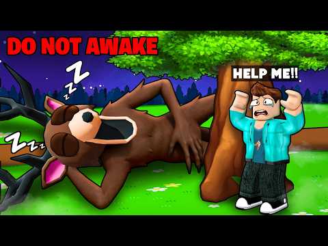 DON'T AWAKE THE 99 NIGHTS DEER MONSTER IN ROBLOX !!