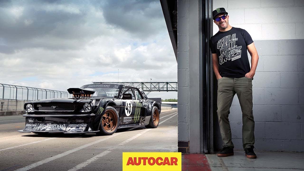 How to drift-, by Ken Block --shredding tyres in the 845bhp Hoonicorn Mustang