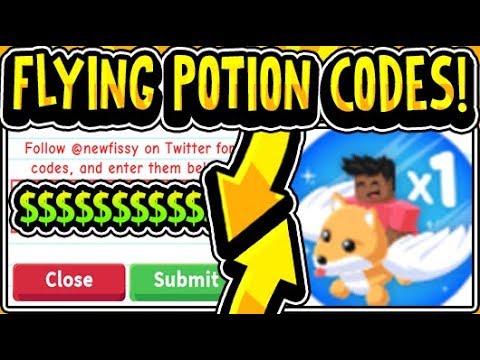 Fly Potion Code Adopt Me 07 2021 - adopt a pet roblox codes