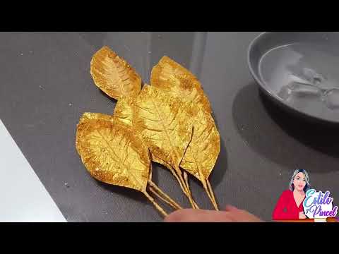 Ramas decorativas con PAPEL de cocina