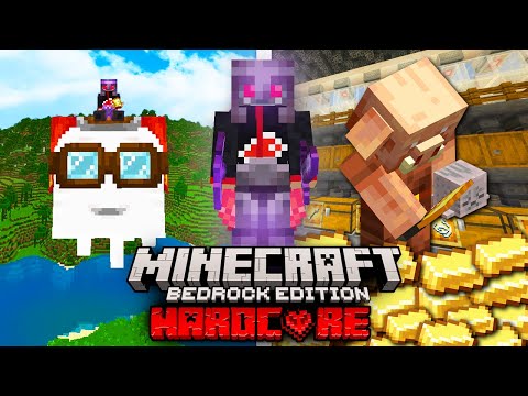 HAPPY GHAST & PIGLIN BARTERING en mi SURVIVAL TECNICO HARDCORE en MINECRAFT BEDROCK!✌ (#18)