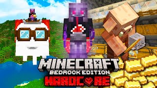 HAPPY GHAST & PIGLIN BARTERING en mi SURVIVAL TECNICO HARDCORE en MINECRAFT BEDROCK!✌ (#18)