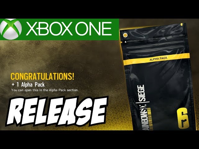 Rainbow Six Siege Alpha Packs Xbox One Release Console Gameplay I don't know PS4 Alpha Packs Release