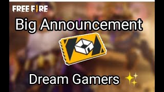 BIG ANNOUNCEMENTBY DREAM GAMERS