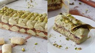 No-Bake Pistachio Tiramisu Cheesecake (You NEED This)