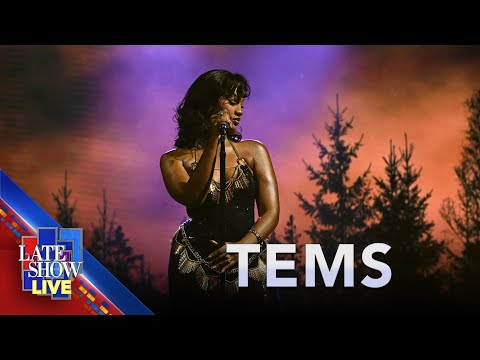 &quot;Burning&quot; - Tems (LIVE on The Late Show)