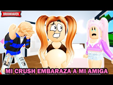 MI CRUSH DEJA EMBARAZADA A MI MEJOR AMIGA en ROBLOX BROOKHAVEN RP (Historias de Roblox)