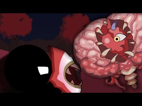 Stickman vs Brain Of Cthulhu - Terraria Animation