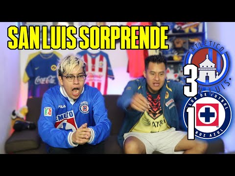 ¡ADIOS INVICTO! Reacciones SAN LUIS 3-1 CRUZ AZUL JORNADA 8 LIGA MX