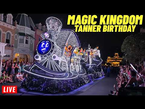 🔴Live Magic Kingdom Tanner Birthday Starlight parade and Fireworks at Walt Disney World 3/3/2026