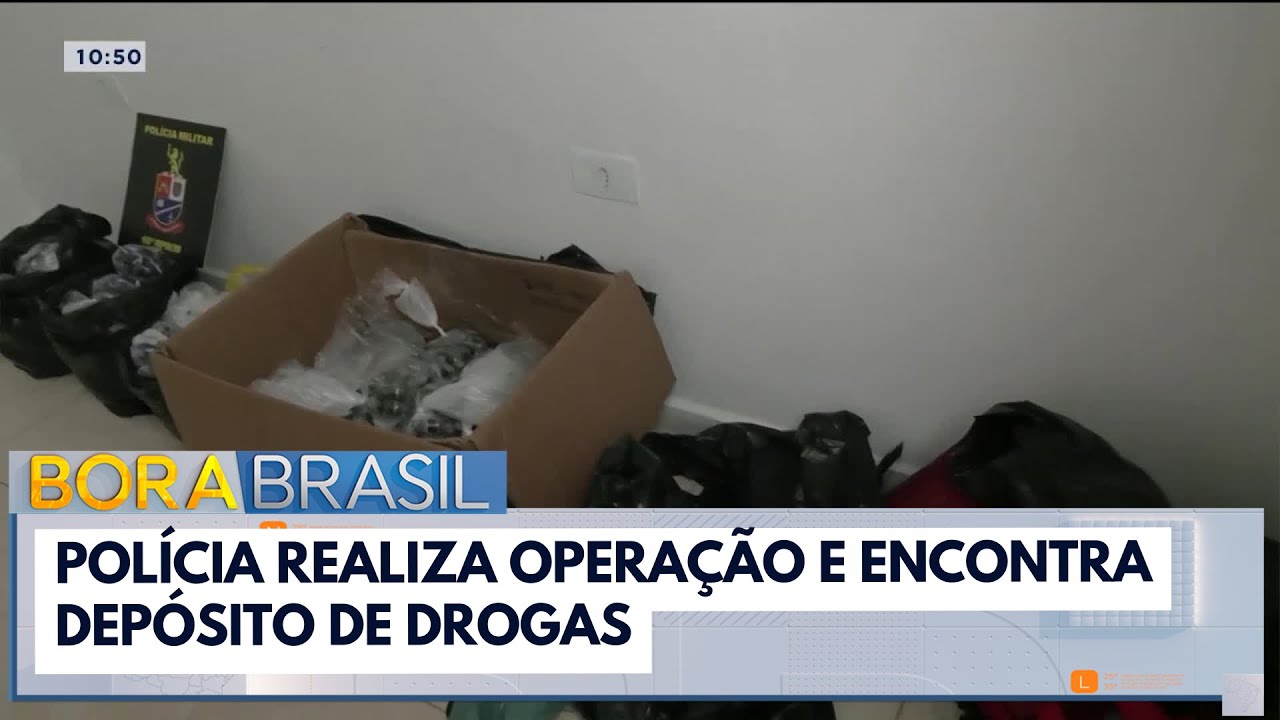 Polícia encontra depósito de drogas em operação | Bora Brasil