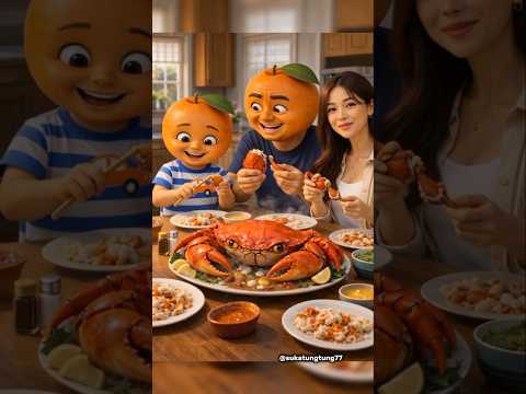 UDIN MASAK KEPITING JUMBO BARENG IBU DAN AYAH #udindindindun #animasi