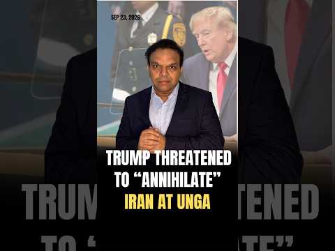 Trump Threatened to “Annihilate” Iran #iran #iranisraelwar #iranwar #trump #missiles #missile #unga