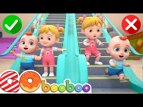 Escalator Safety Song | Educational Kids Songs | GoBooBoo Kids Song & Nursery Rhymes