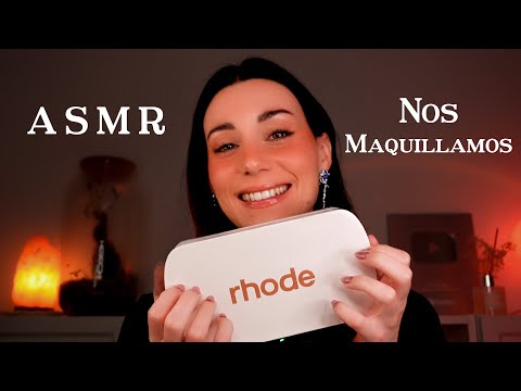 ASMR 🤍🤎 nos Maquillamos cómo Hailey Bieber 🥛 Unboxing Rhode Español