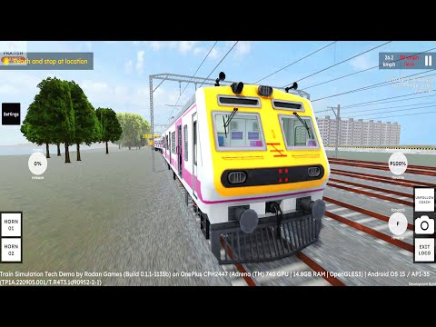 Mumbai Local Train Accident in RG Train Tech Demo Android Gameplay | Indian Train Simulator Games 3D