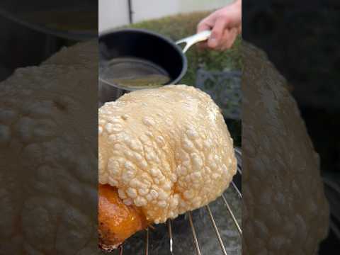 So my Crackle Crusted Burrito didn’t exactly go to plan… 😅 #foodASMR #burrito #pork #crackling