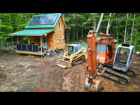 Site Work around the Off-grid Tiny Cabin In the Adirondacks
