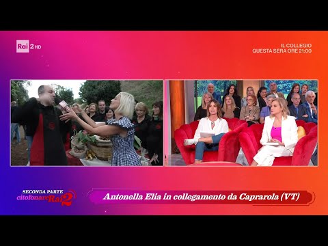 Antonella Elia al Cioccofest di Caprarola - Citofonare Rai2 22/10/2023