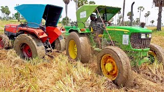 GREEN Tractor vs Red Tractor Ultimate Mud Test Challenge!🚜