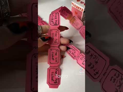 how to make cute love ticket box❤😍#minicraft #taeha #shorts
