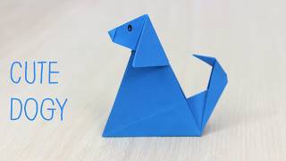 How to Make a Paper Dog Easy - Origami Dog Folding Step By Step
