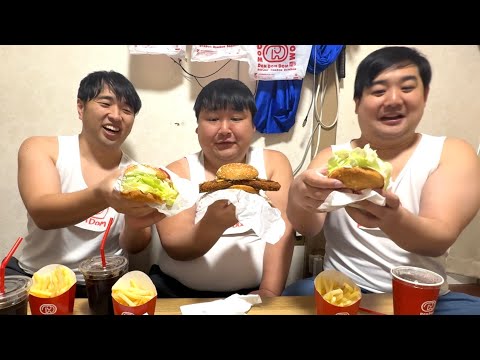 【ドムドム】ほぼレタスバーガーとわんぱくメンチカツバーガー食うデブ