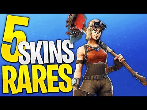 LES 5 SKINS les PLUS RARES de FORTNITE Battle Royale !!
