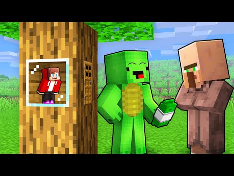 TINY JJ SPY on Mikey in Minecraft (Maizen)
