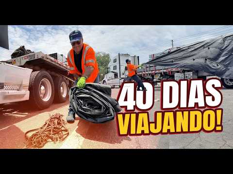 40 DIAS FORA 😱 A VIDA DE CAMINHONEIRO NOS EUA NÃO É FÁCIL 😧