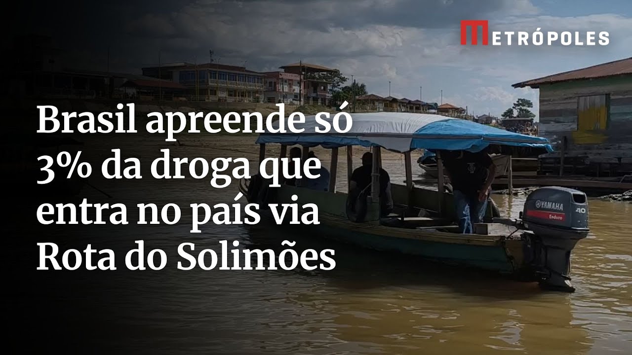 Brasil apreende só 3% da droga que entra no país via Rota do Solimões