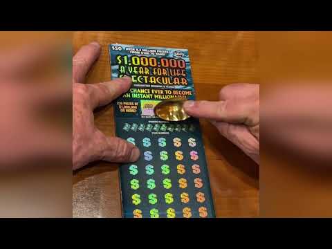 $1,000,000 A YEAR FOR LIFE SPECTACULAR - NEW Florida $50 Scratch Off Tickets