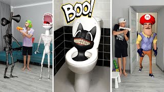 Army Siren Head, Granny, SCP monsters, Pacman VS Action Papa