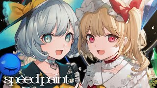 【東方・イラストメイキング】❣▲❣【speed painting】