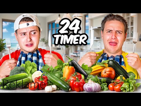 Vi spiser KUN GRØNTSAGER i 24 TIMER!!