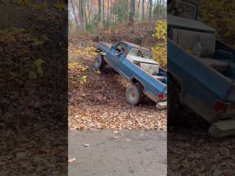 Thought I was going all the way to the top!😂 #offroad #squarebody