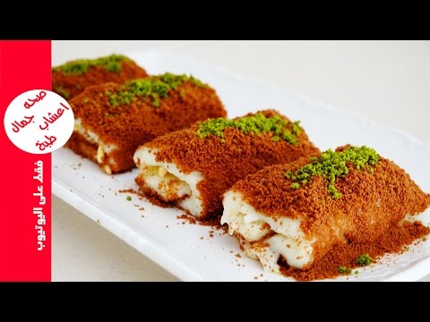 المحلبي بالبسكويت حلوى بدون فرن روعة في المذاق حلويات سهلة وسريعة التحضير