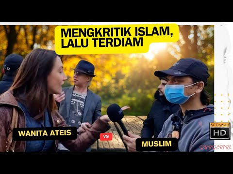 wanita ateis: Aku tidak butuh Tuhan! Mansur Vs Ateis Speakers Corner Hyde Park SCDAWAH SUB INDO
