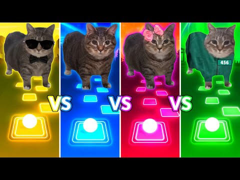 Oiiaoiia Cat x Gangnam Style VS Fein VS After Dark VS Mingle Game Song - Tiles Hop