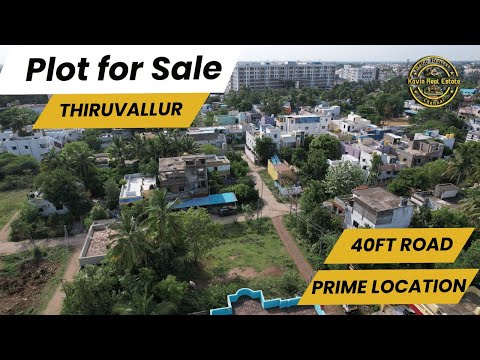 ID 2370 - Plot for Sale in  Thiruvallur || 40Ft Road  || Opp to Government Hospital ||Corner Plot