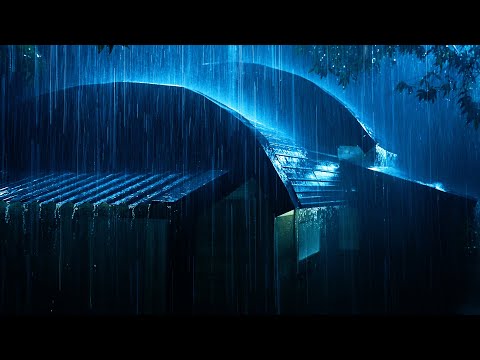 Listen, Relax & Fall Asleep Instantly in 3 Minutes | Heavy Rainstorm on Metal Roof & Intense Thunder