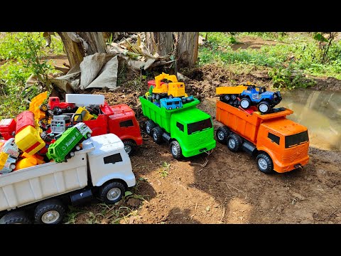 Mobil Truk Tronton Penuh Mainan Tayo, Beko, Mobil Tangki, Mobil Molen, Mobil Balap, Loader