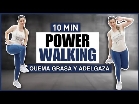 CAMINAR PARA BAJAR DE PESO EN CASA 🔥 QUEMA 300 CALORIAS 🔥 POWER WALKING | CARDIO SIN SALTOS