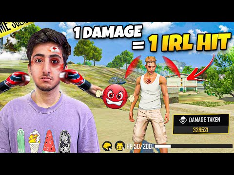 1 Damage In Game = Real Life Damage😱With Boxing Glove😭1 Vs 4 Br Rank [A_s Gaming] - Free Fire India