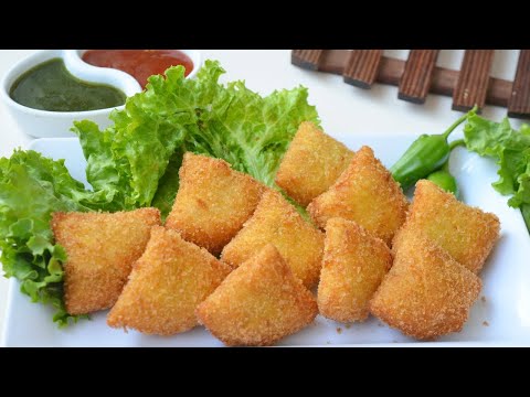 Bread Samosa / One Bite Potato Samosa (Ramadan 2021 Special) by YES I CAN COOK